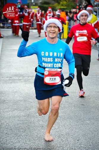 Corrida Noel Issy-les-Moulineaux Pieds nus