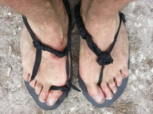 Pieds de hobbit - le Sentier des 25 Bosses en huarache