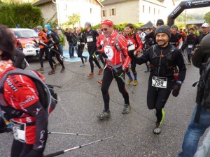 Ruello Rubino au départ de du Trail du Massif des Brasses