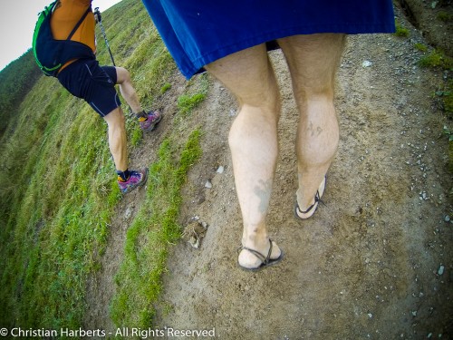 EcoTrail du Massif des Brasses 2014 - Juste avant la Pointe des Brasses. Ça monte un peu...