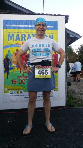 Marathon Seine Eure 2017 - pieds nus !
