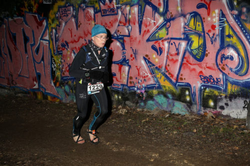 Christian dans le "mur" du Issy Urban Trail